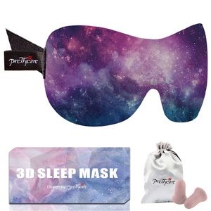 PrettyCare 3D Sleep Mask (Ultra Blue & Purple & Black) Eye Mask for Sleeping NWT